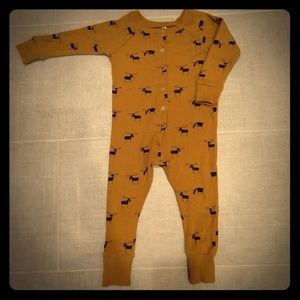Rylee and Cru thermal reindeer onesie